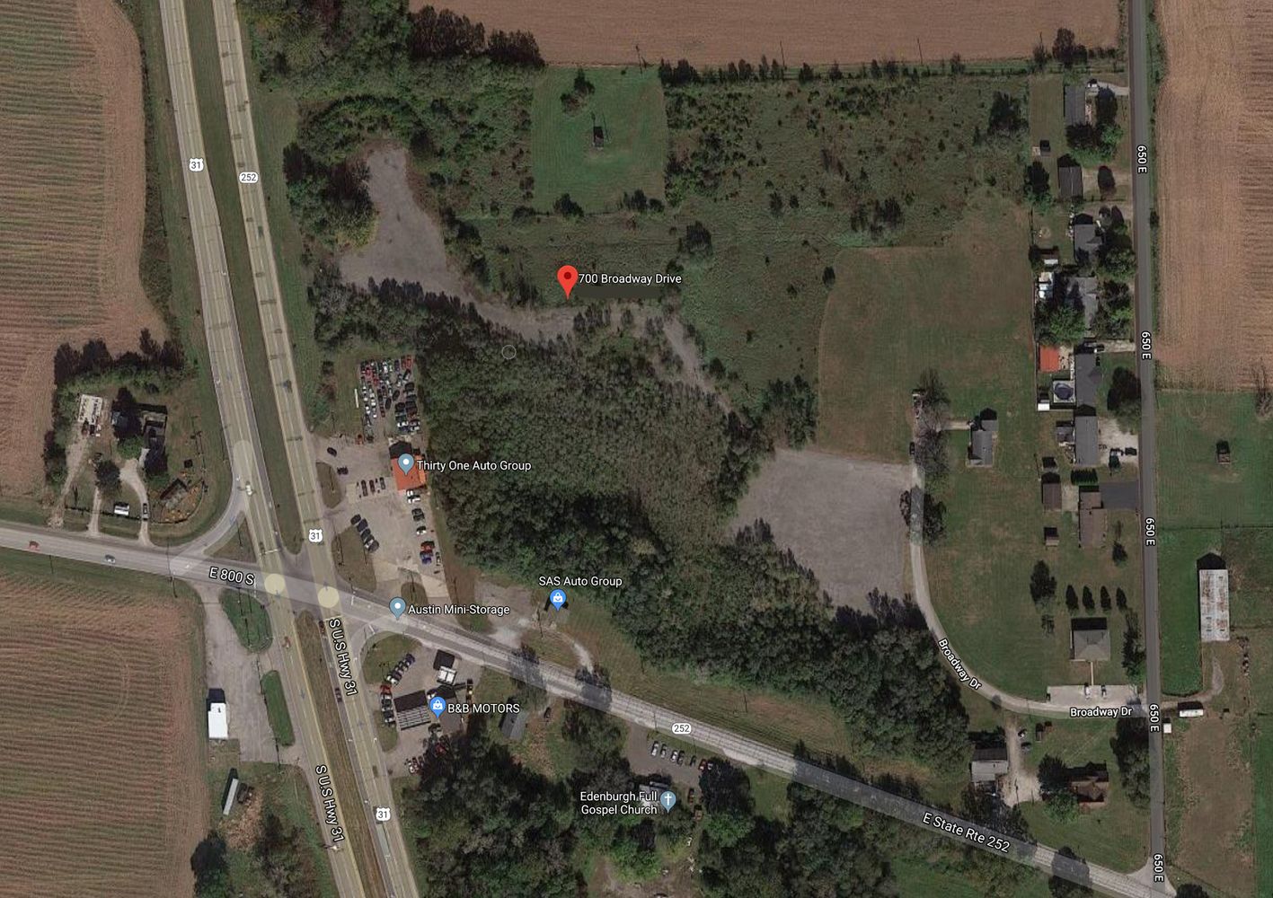 Development Land on US 31: 700 Broadway, Edinburgh, IN 46124